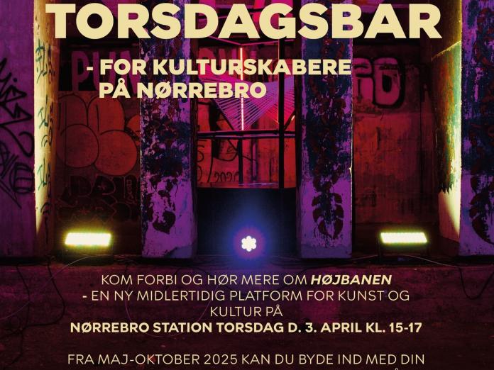Invitation til torsdagsbaren fra Områdefornyelsen Bispengens hjemmeside