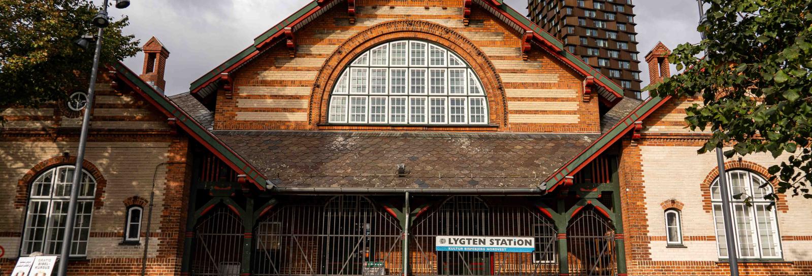 Lygten Station bygning ved Nørrebro Station